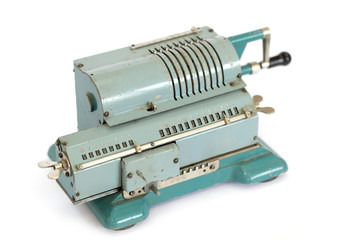 adding machine on the white background
