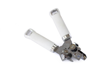 can opener on the white background