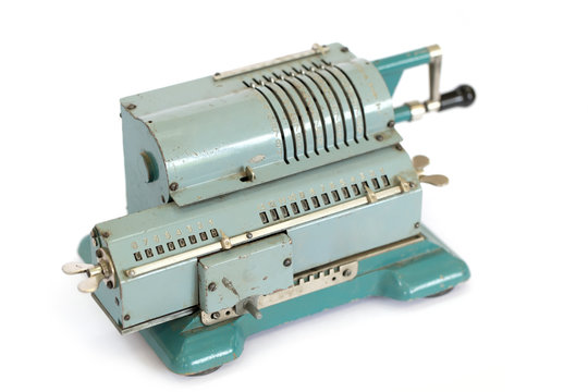 adding machine on the white background