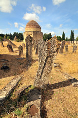 Yeddi Gumbaz mausoleum – a cemetery  south to Şamaxı, Azerbaijan
