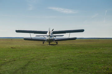 plane on the white background