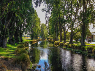 Avon River in Christchurch, South Island, New Zealand