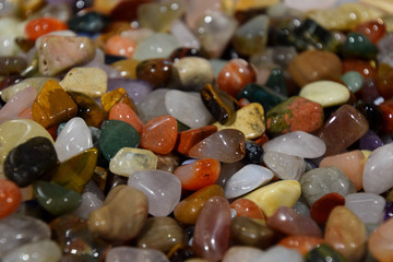 semi precious stones, Multicolour Stone Pebbles