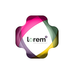 Logo, abstract geometric icon