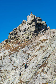 Kletterpassage auf den Gro&szlig;en Ifinger S&uuml;dtirol