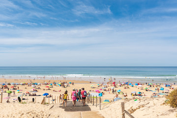 LACANAU-LE PORGE (Gironde, France), la plage du Porge