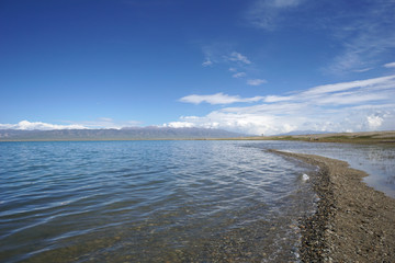 Landscape of qinghai lake in China