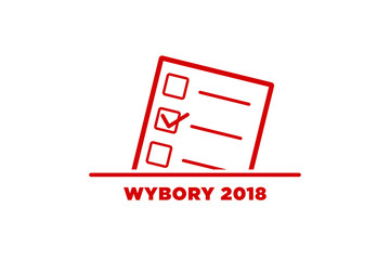 Wybory samorządowe w Polsce 2018 - oddawanie głosu - obrazy, fototapety, plakaty