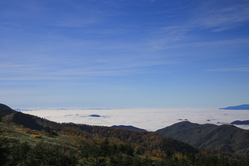 Fototapeta na wymiar 蔵王エコーラインからの風景　（山形県上山市）