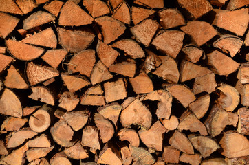 Brennholzstapel