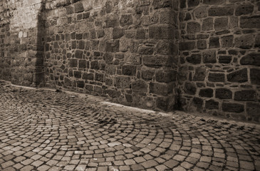 paved street