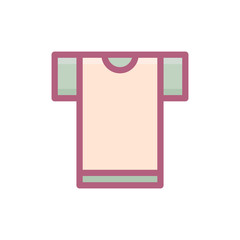 t-shirt icon filled outline with dusk style