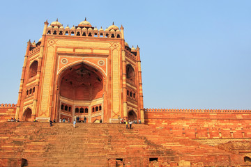 Buland Darwasa (Victory Gate) leading to Jama Masjid in Fatehpur Sikri, Uttar Pradesh, India
