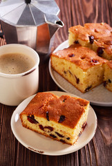 White chocolate and cranberry blondies on plate