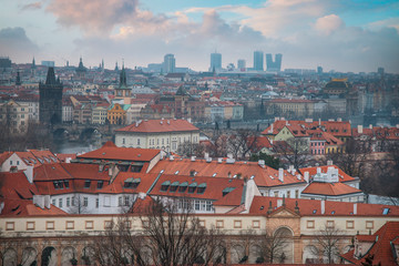 beautiful old streets of Prague.