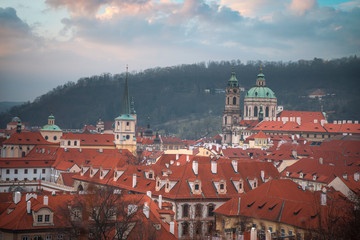 Naklejka na ściany i meble beautiful old streets of Prague.