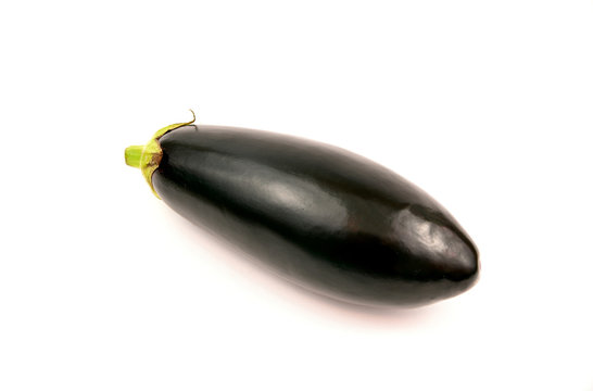 Benefits of Eggplant or Italian Eggplant..Eggplant on white background.