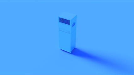 Blue Office Server Room Cooler 3d illustration 3d render