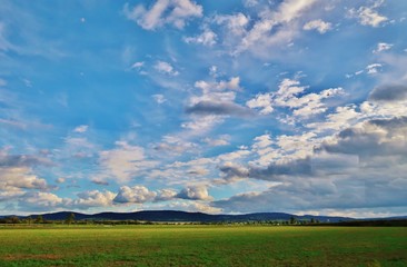 Wolken über Sachsen