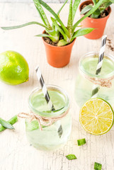 Aloe vera or cactus juice