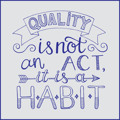 Calligraphy Inspirational quote. Motivation for life and happiness