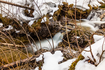 mountain stream in winter © Piotr_Kardas