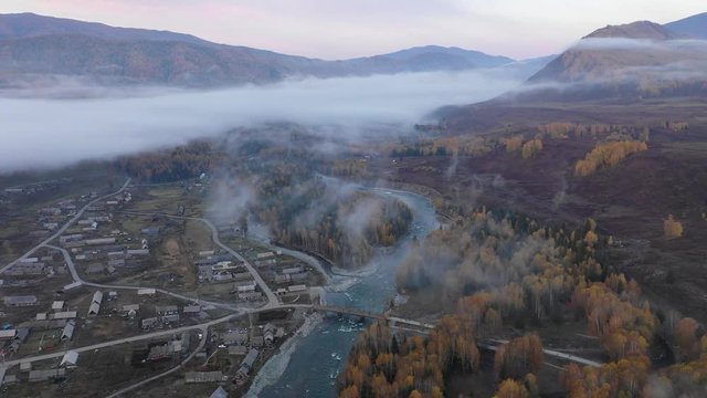 China's Asian Xinjiang Hemu Village scenery
