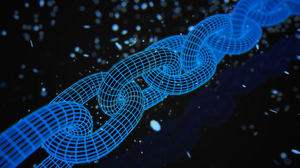 Blockchain technology concept