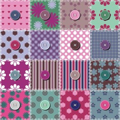 patchwork background with different patterns
