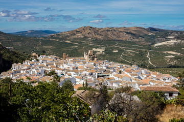 Fototapeta na wymiar Zuheros white village in Cordoba province, Spain