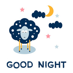 Abstract cute lamb card background. Abstract seep pattern for design childish card, kid birthday party invitation, store season sale, art workshop, t shirt, bag print  etc.