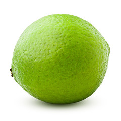 lime isolated on white background, clipping path, full depth of field