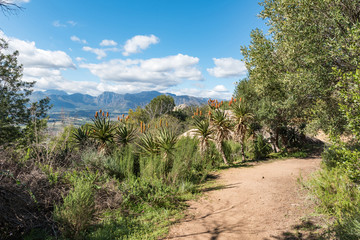 Hiking trail at the Afrikaans Language Monument at Paarl