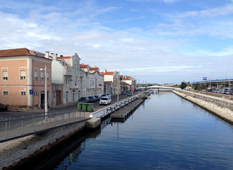 Naklejka premium Ría de Aveiro Portugal
