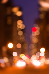 Fototapeta premium Abstract blurred image of NYC streets