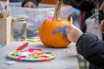 Halloween pumpkin decoration.