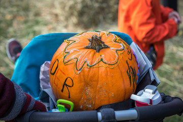 Halloween pumpkin decoration.
