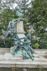 Luxembourg garden. Paris. France. April 14, 2018.