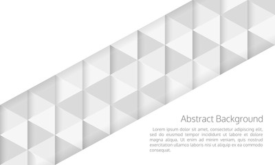 Fototapeta premium Abstract geometric pattern. Triangular texture with space for text. Triangle background. Template for cover design, banner, backdrop, poster. Vector illustration.