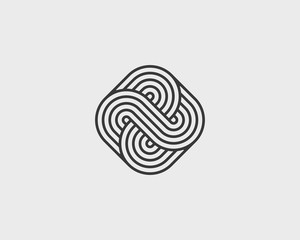 Fototapeta na wymiar Vector geometric icon. Logo for your design.