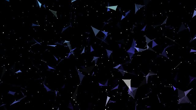 The big bang gives rise to a large number of particles.Growing global network and data connections. Seamless loop.