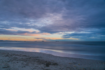 Fototapeta premium Amanecer en la Playa del Saler, Valencia