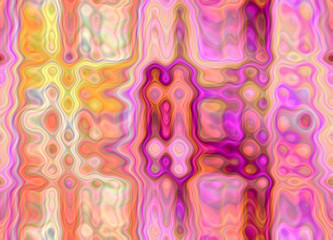 Abstract multicolored chaos spotted pattern with stylized owlet shape image. Comic background.