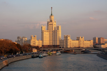 Obraz premium Moskwa wieczorem