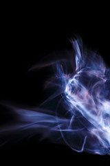 Abstract blue flame technology background