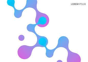 Obraz premium Abstract molecules design