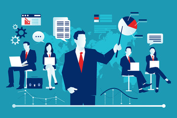 Staff training, professional development, knowledge concept