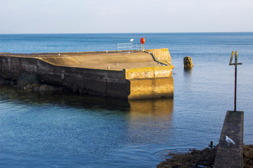 The old Long Hole natural harbour in Bangor County Downl