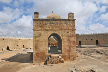 The Baku Ateshgah  "Fire Temple of Baku" in Baku, Azerbaijan. 

