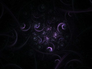 Soft glowing curves structure abstract background